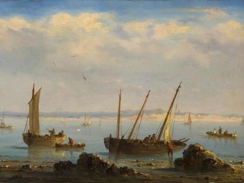1825-Henriette Gudin - Effetto serale marino
